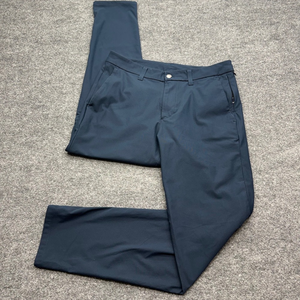 Lululemon Commission Pant Classic Navy Blue Mens Size 32 Warpstreme Stretch